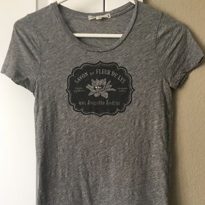 J. Crew XS Vintage Gray Tee